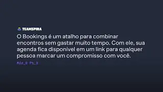 TEAMSPIRA - Bookings: Chega de perder tempo marcando uma reunião!