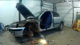 Хундай Элантра ремонт  в Нижнем Новгороде. Hyundai Elantra Auto body repair.