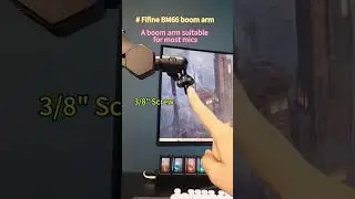 That's why this boom arm fits with most #microphone #fifine #tech #streaming #podcast