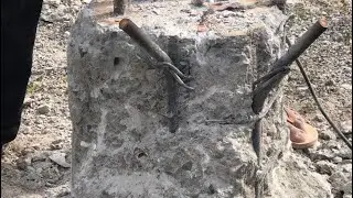 Amazing Fastest Stone Splitting Technique