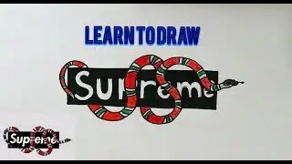 How to Draw a Gucci and Supreme Logo step by step Easy