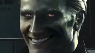 Wesker Throws His Shades Like An Idiot
