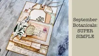 EASY Flip Out Junk Journal Spread Using the September Botanical Dreams Subscription Junk Journal Kit
