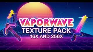 TEXTURE PACK VAPORWAVE  16X BEDWARS 1.8.9