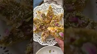 Cake Sharbati (Iranian Saffron Syrup Cake) 🍰✨ - Recipe link is in the comments