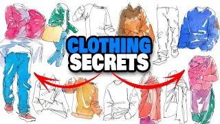 6 TIPS to improve sketching CLOTHING loosely for beginners!