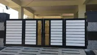 MS Iron gate , Main gate for apartment , folding gate