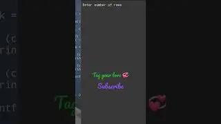 Triangle shape Dual heart💖 using C programming tag your love