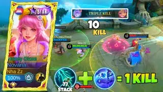 NOVARIA THE NEW SKY PIERCER BUILD BACK TO META! NOVARIA BEST BUILD & EMBLEM 2024 MOBILE LEGENDS
