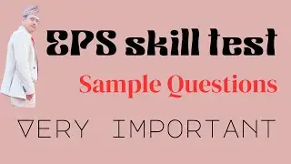 Skill Test Sample Questions | EPS Interview • Part 5 #youtube #​⁠@sagarsirkorean