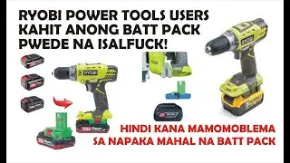 RYOBI Universal Battery Adapter, Converter for Any  18V 20V Lithium Battery Pack