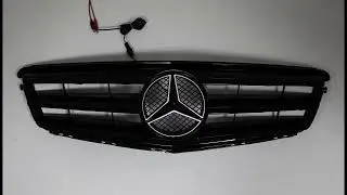 Mercedes Benz C Class W204 C300 C350 2008-2014 Star LED Emblem Front Grille Set