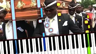 Vicetone - Astronomia (Coffin Dance Meme Song) Piano Tutorial (Sheet Music + midi) Synthesia cover