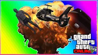 GTA V Funny Moments - Podium Car, Risky Helicopter Rescue