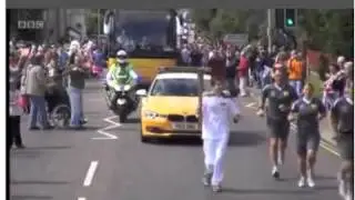 Richard Carrying the Olympic Flame The Full Run