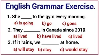 English Grammar Exercise ✍️ Check Your English Grammar Knowledge 🧠.