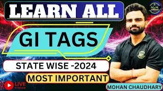 GI TAG 2024 MOST IMP. |Geographical Indications| #tricks  RAILWAY CGL SSC-GD ALP RPF CROUP-D NTPC