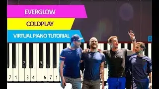 Coldplay - Everglow Single Version Intro (piano tutorial) synthesia acoustic [Piano Sheet Music]