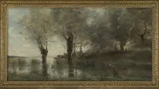 Corot – A Pond in Picardy | Vintage Oil Painting TV Art
