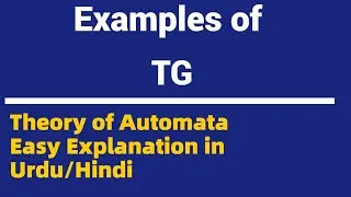 Examples of Transition Graph | TG | Theory of Automata