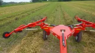 raking with the khun speed rake.