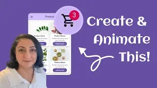 Interactive cart with Figma variables