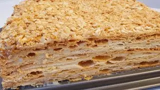 ТОРТ НАПОЛЕОН/Огизда эрийдиган Наполеон торти☆Napoleon tort/cake.