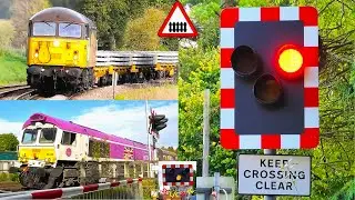 THRASHING Class 56 & More at Teston Level Crossing, Kent