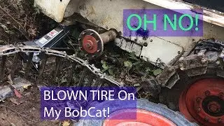 Whats worse then blowing out your tire on your SkidSteer?