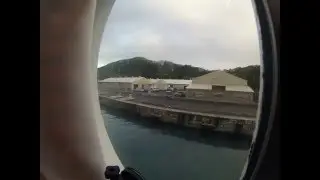 Timelapse leaving St. Thomas on Christmas Day 2015