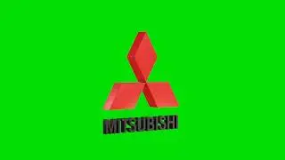 Mitsubishi 3D Logo | Green Screen Background Video
