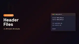 C in 100 Seconds: Three Files One Program — Header Files | Episode 16
