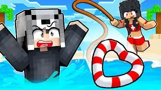 CAN KURTARAN KIZ HAYATIMI KURTARDI ❤️😍 - Minecraft