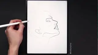 Drawing Portraits in a Single Line with Procreate and iPad Pro