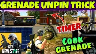 PUBG NEW STATE How to throw Cook Grenade Unpin Trick get timer Throw Cook Grenade Smoke Grenade