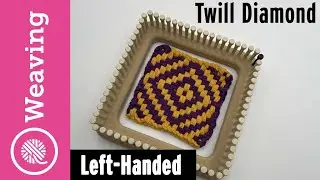 Twill Diamond Potholder | REVERSED | Left Handed