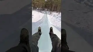 Ледяная горка! Смотри как можно💯 