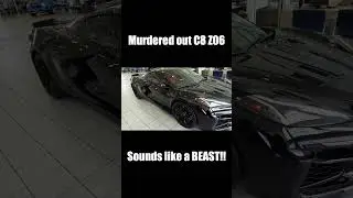 Murdered Out C8 Z06 Sounds INSANE!!