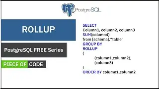 How to use ROLLUP in PostgreSQL | pgAdmin 4