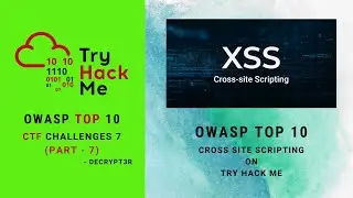 OWASP Top 10 - Cross Site Scripting on Try Hack Me | OWASP Top 10 THM Walkthrough | Decrypt3r