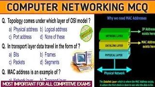 OSI Model | OSI Model MCQs | Important Questions | Computer Networking | Computer Mac address |