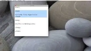 Coding HTML with Text Edit