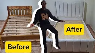 DIY How To Tramsform Old Bed into A modern Bed On A Budget