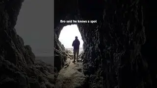 Bro said he knows a spot... #explore #travel #cave #pnw