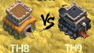 Th8 vs Th9 | TH8 BEST 3 STARS ATTACK ON TH9 ENGINEERED BASES | Clash Of Clans