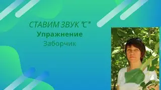 Заборчик. Логопедическое упражнение.