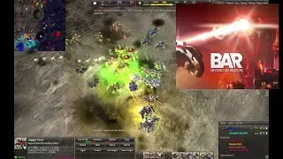 BAR: Beyond All Reason - Lightside Darkside Map Cortex PvE - Part 2/2 (Total Annihilation like game)