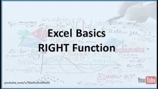 Excel Basics: How to extract the right-hand portion of a string using the RIGHT function