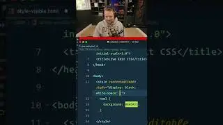 🔥 Any HTML element can be visible/editable with block; and contenteditable - including style tags!