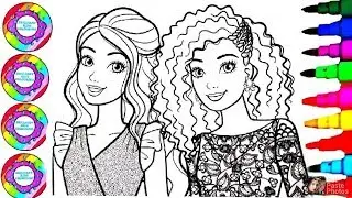Barbie Carli Bell and Nikki Coloring Book Pages for Kids l Disney Brilliant